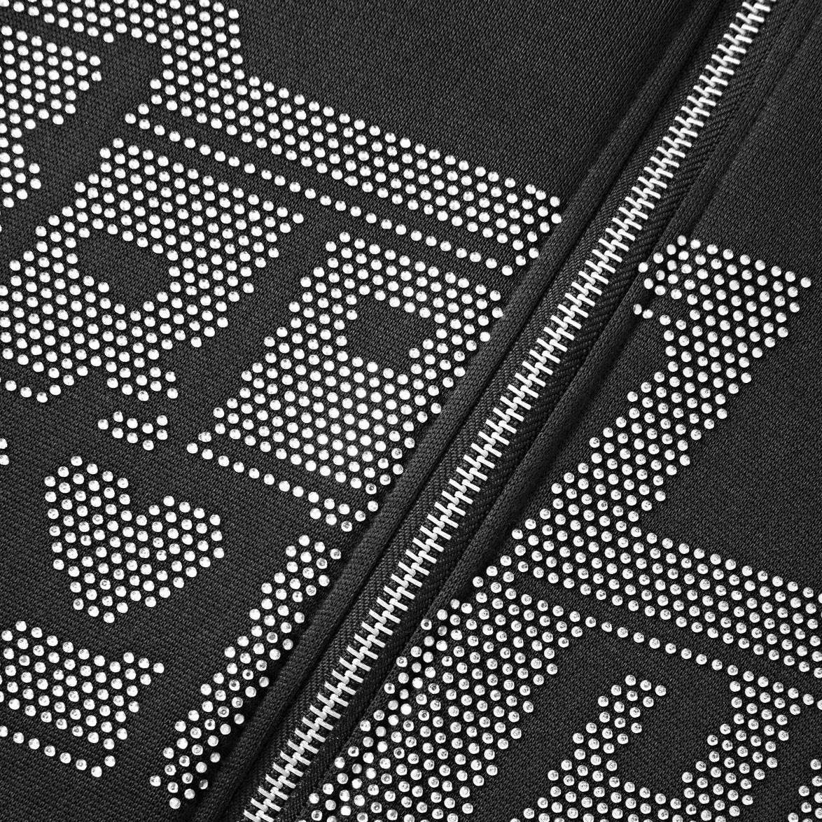 Sweatshirt Strass -  streetwear - Sweatshirt Strass à Capuche pour un Style Unique