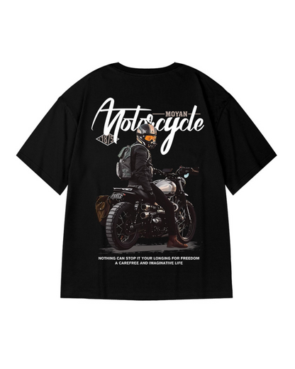 T-shirt Biker Oversized Intrépide -  streetwear - T-shirt Biker Oversized au Style Urbain
