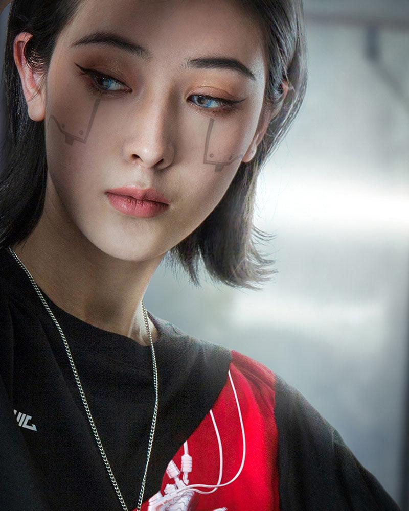 T-shirt Cœur Mécanique Futuriste -  vêtements confortables - T-shirt Cœur Mécanique au Style Cyberpunk