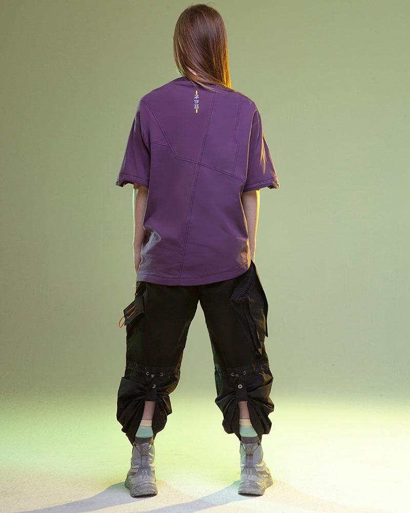 T-shirt de Poche Cyberpunk Révolutionnaire -  t-shirt en coton - T-shirt Cyberpunk en Coton pour un Style Urbain