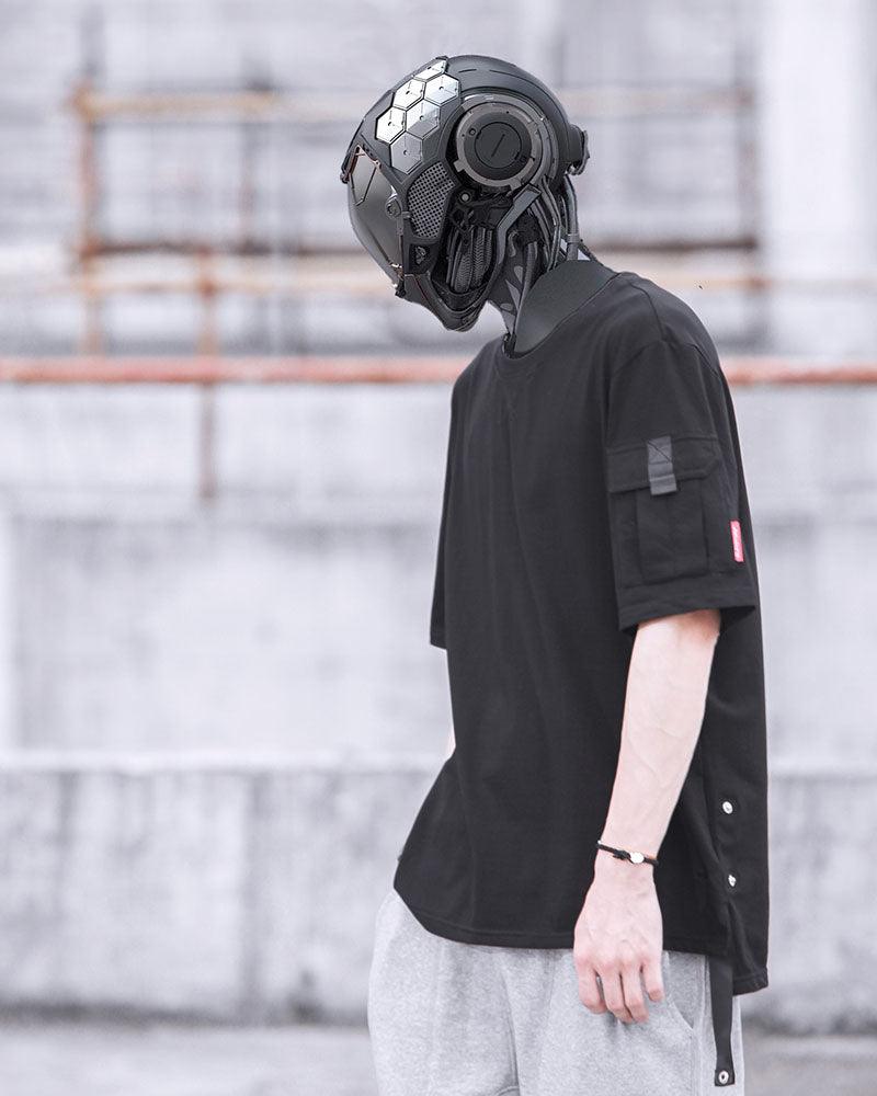 T-Shirt de Poche Prêt à Explorer - t-shirt techwear - T-Shirt Techwear avec Poche Pratique et Style