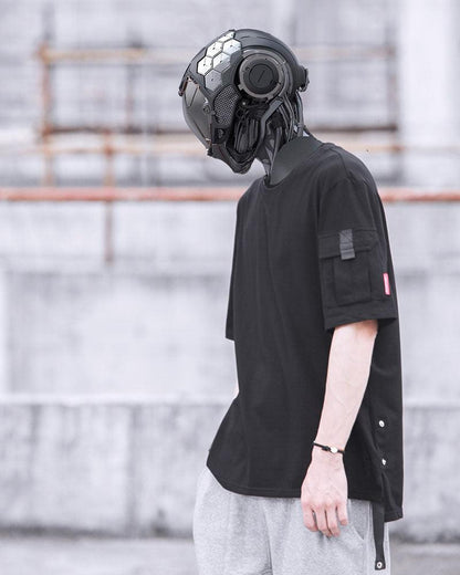 T-Shirt de Poche Prêt à Explorer - t-shirt techwear - T-Shirt Techwear avec Poche Pratique et Style