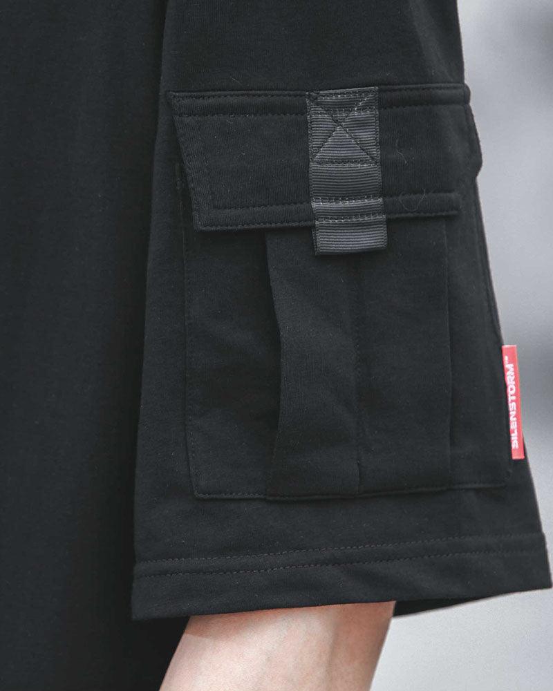 T-Shirt de Poche Prêt à Explorer -  vêtements inspirés du cyberpunk - T-Shirt Techwear avec Poche Pratique et Style