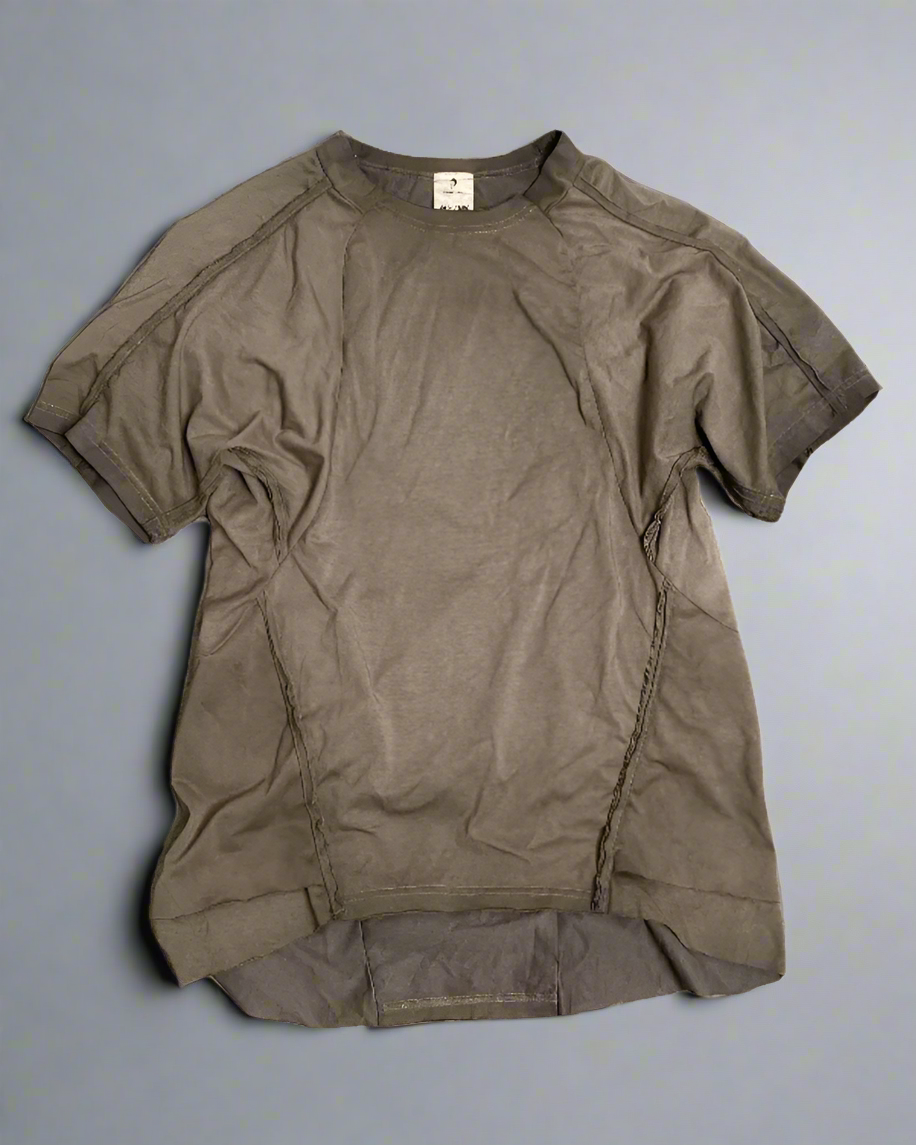 T-shirt Distressed Rebel Chic - t-shirt - T-shirt Distressed Rebel Chic en coton marron