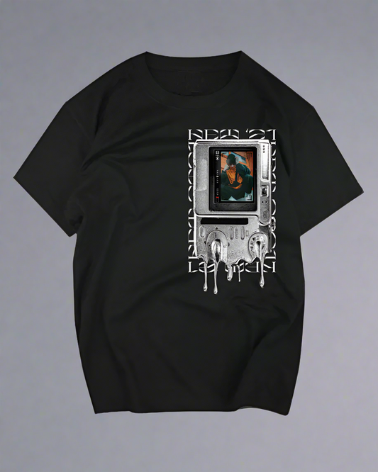 T-shirt en Coton City Spirit - style punk - T-shirt en coton noir style techwear et futuriste