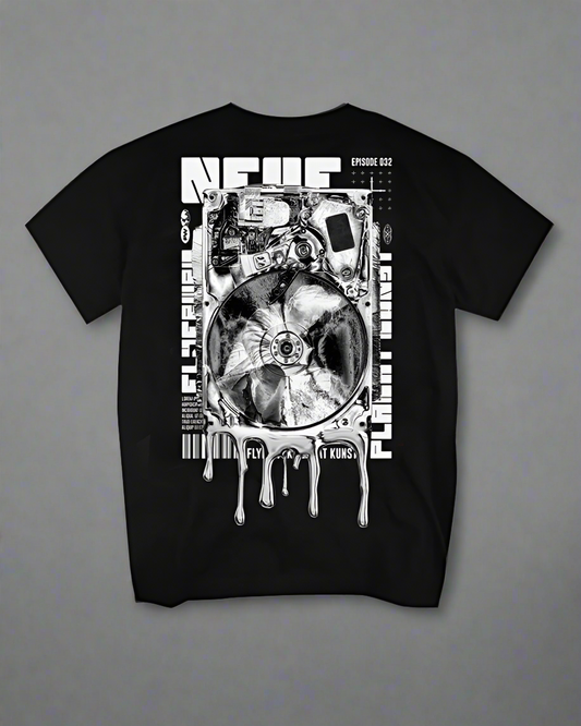 T-shirt en Coton City Spirit - t-shirt - T-shirt en coton noir style techwear et futuriste