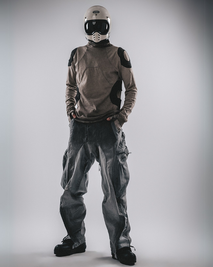 T-shirt en coton usé rétro -  mode festival - T-shirt rétro en coton usé au style unique