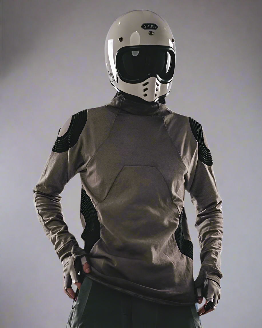 T-shirt en coton usé rétro - t-shirt - T-shirt rétro en coton usé au style unique