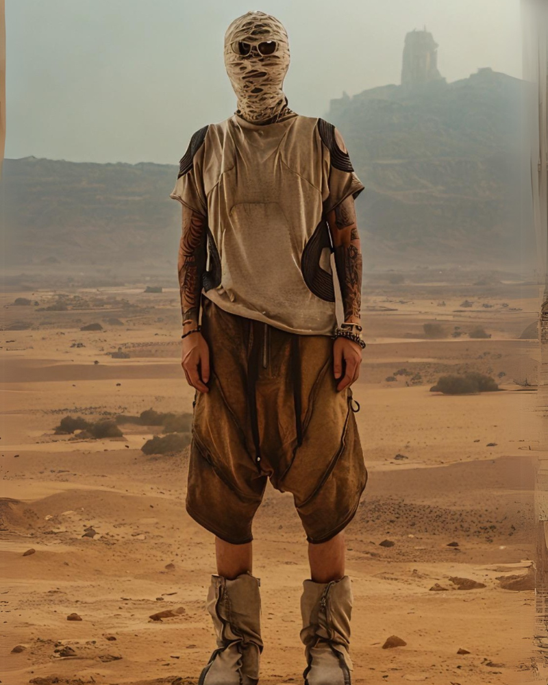 T-shirt en coton usé rétro - t-shirt vintage - T-shirt rétro en coton usé au style unique