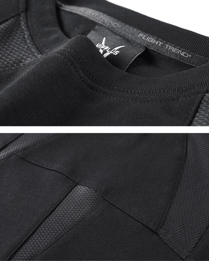 T-shirt géométrique style urbain -  style - T-shirt géométrique au style urbain et techwear