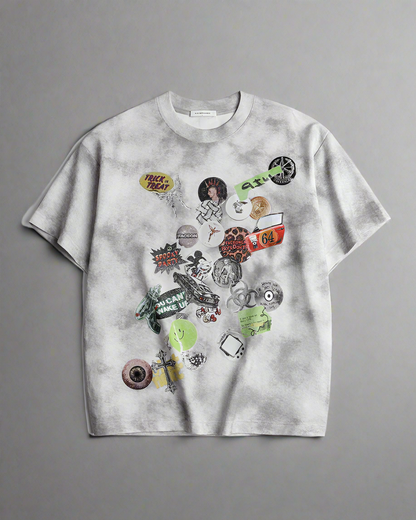 T-shirt Graffiti Vibes Urbaines -  confort quotidien - T-shirt Graffiti Vibes Urbaines au style décontracté