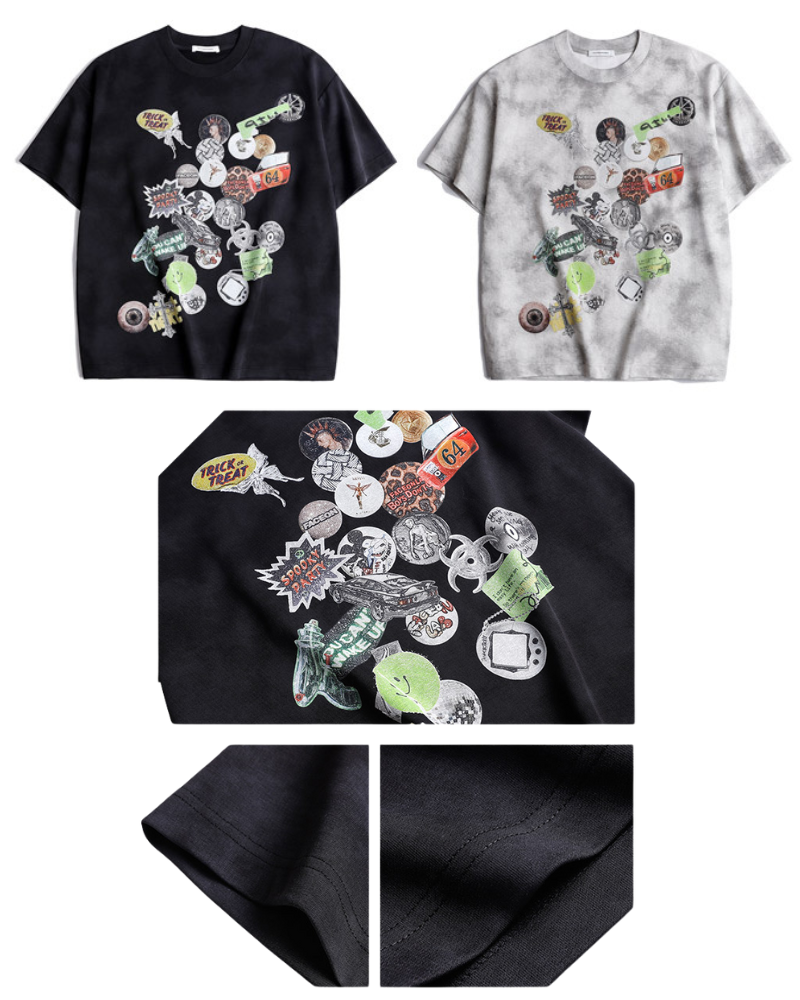 T-shirt Graffiti Vibes Urbaines -  graffiti - T-shirt Graffiti Vibes Urbaines au style décontracté
