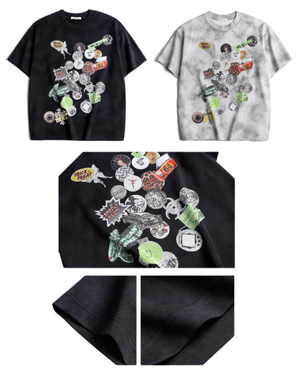 T-shirt Graffiti Vibes Urbaines -  graffiti - T-shirt Graffiti Vibes Urbaines au style décontracté