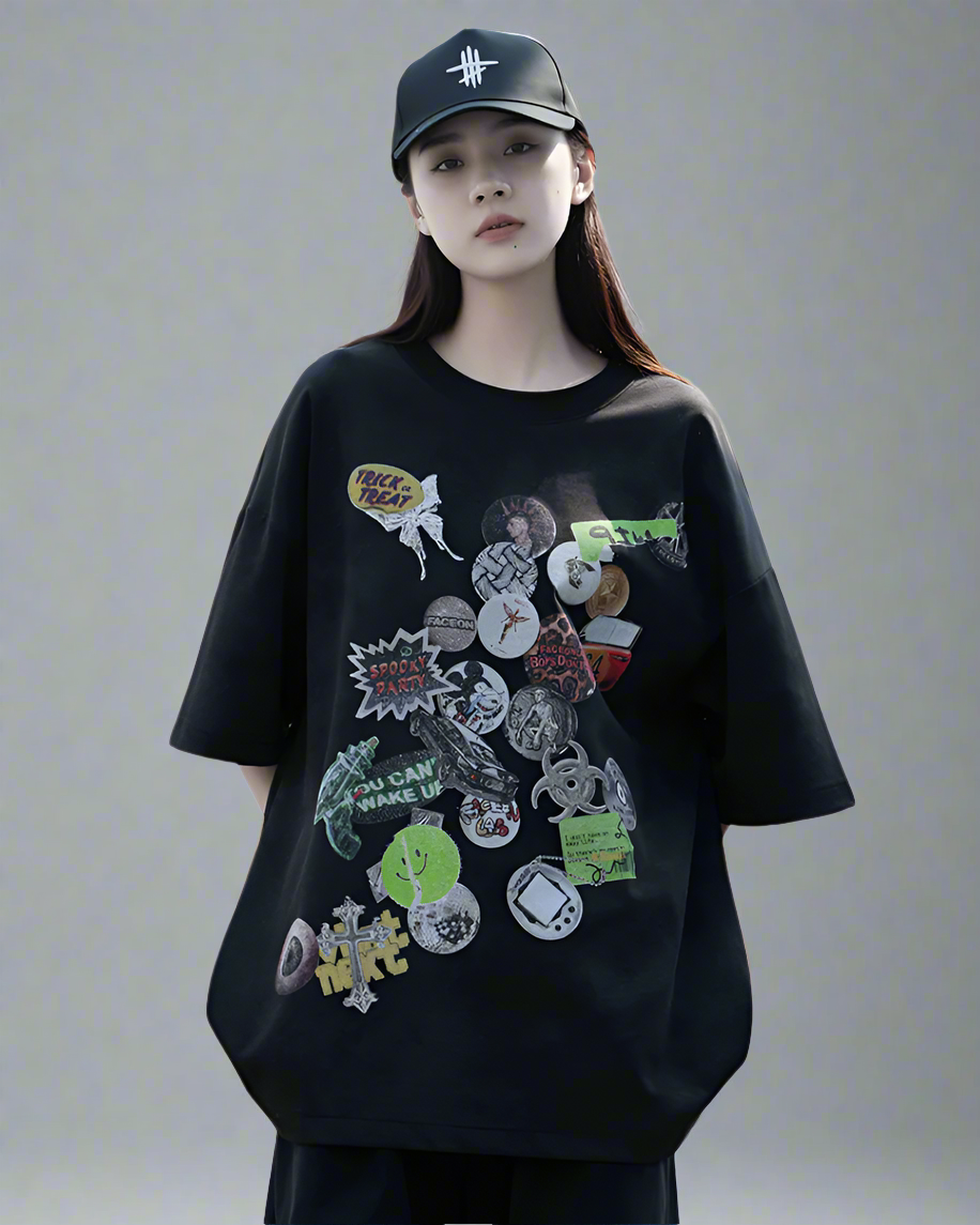 T-shirt Graffiti Vibes Urbaines - t-shirt - T-shirt Graffiti Vibes Urbaines au style décontracté