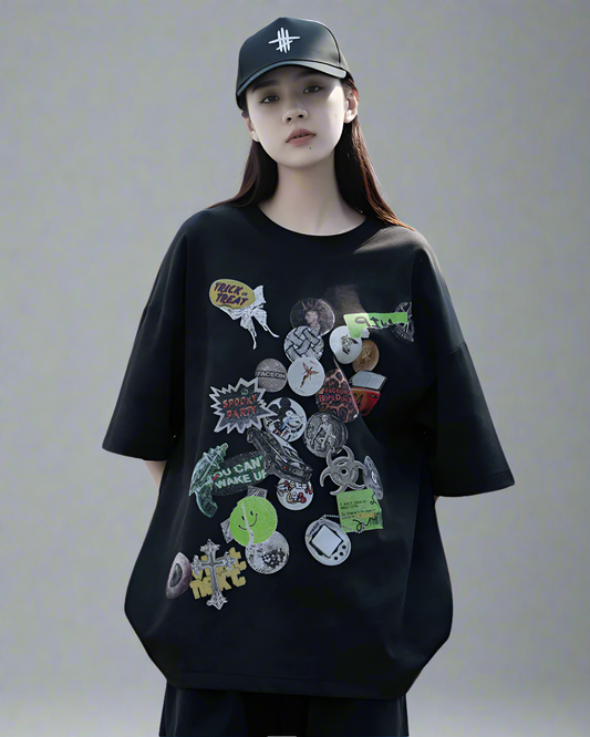 T-shirt Graffiti Vibes Urbaines - t-shirt - T-shirt Graffiti Vibes Urbaines au style décontracté
