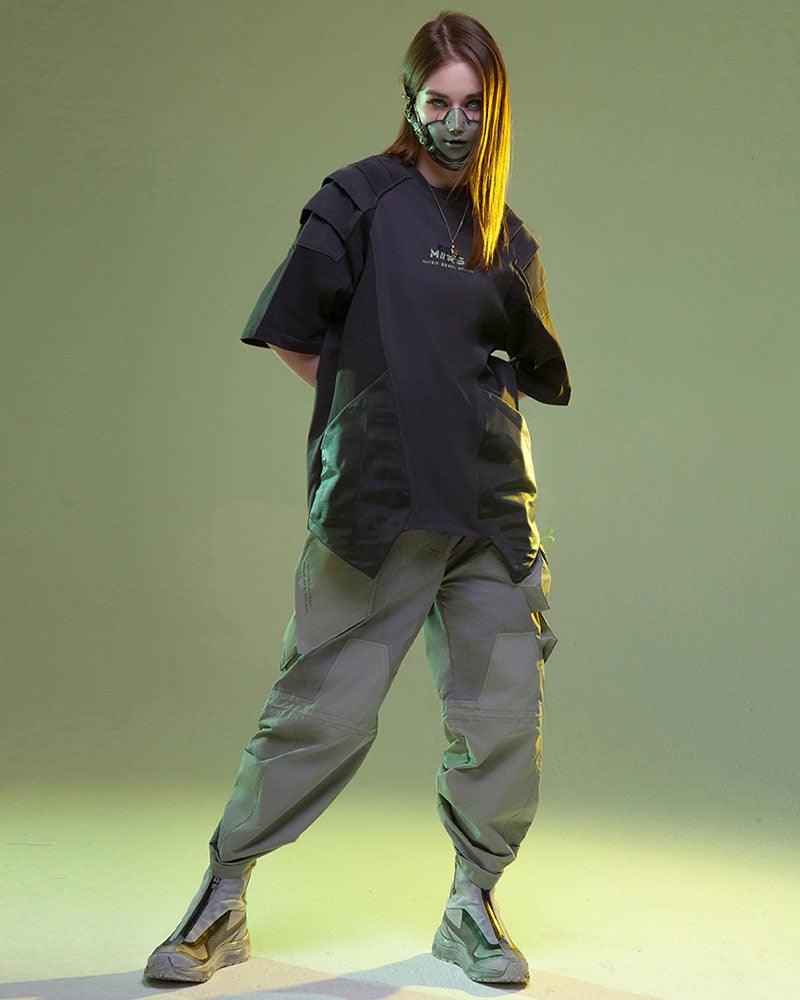 T-Shirt Graphique Mech Futuriste -  coton - T-Shirt Graphique Futuriste Unisexe en Coton Confortable