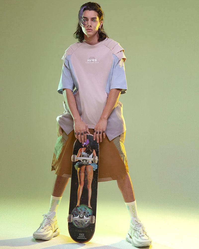 T-Shirt Graphique Mech Futuriste -  coton - T-Shirt Graphique Futuriste Unisexe en Coton Confortable