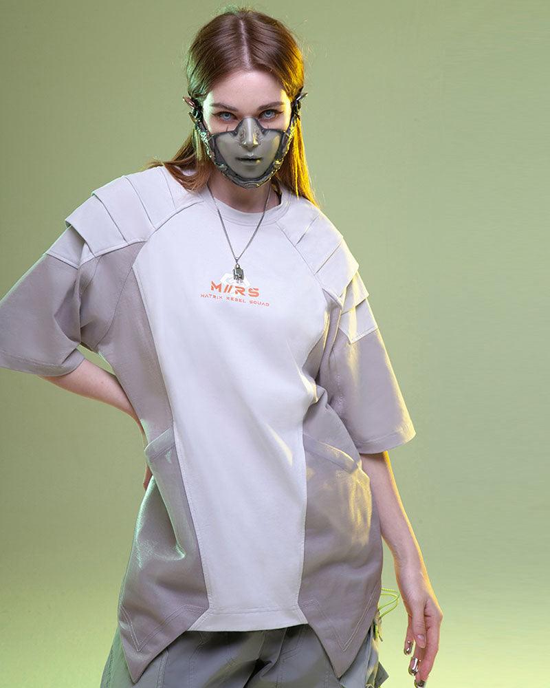 T-Shirt Graphique Mech Futuriste -  design futurisme industriel - T-Shirt Graphique Futuriste Unisexe en Coton Confortable