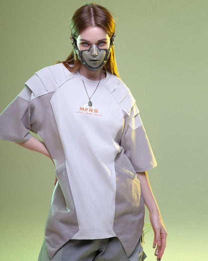 T-Shirt Graphique Mech Futuriste -  design futurisme industriel - T-Shirt Graphique Futuriste Unisexe en Coton Confortable