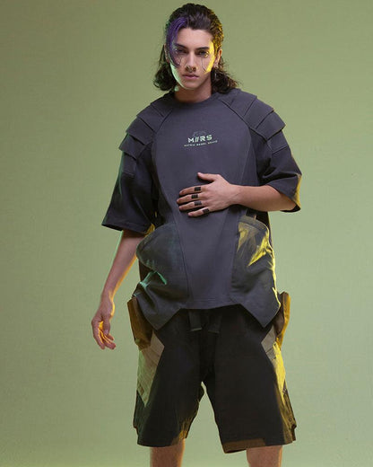 T-Shirt Graphique Mech Futuriste -  streetwear - T-Shirt Graphique Futuriste Unisexe en Coton Confortable