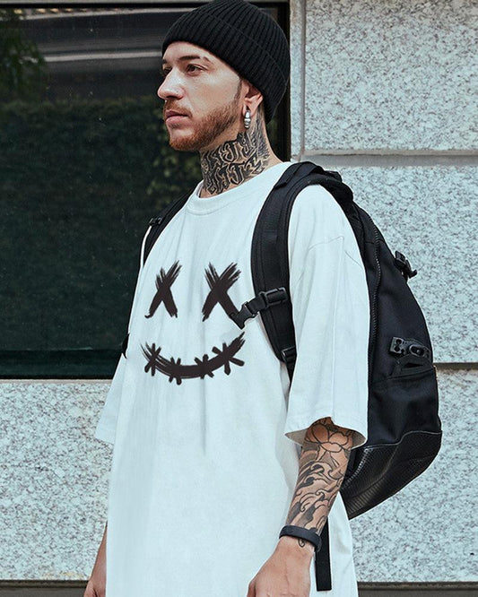 T-shirt graphique Smiley Relax - t-shirt décontracté - T-shirt graphique Smiley Relax pour un look décontracté