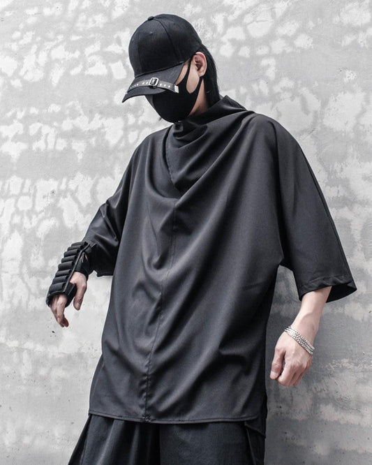 T-shirt Graphique Urbain Stylé avec Chauve-souris - design inspiré techwear - T-shirt Graphique Urbain avec Chauve-souris