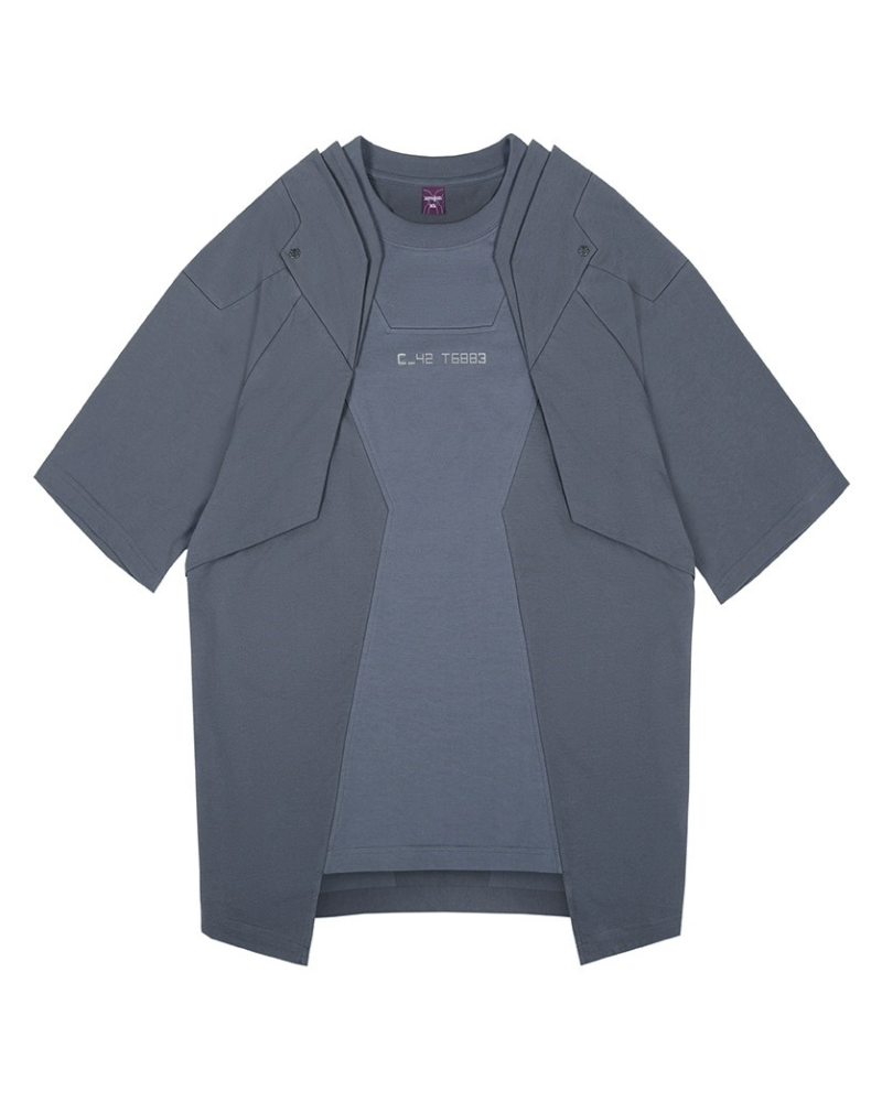 T-Shirt Mecha Cyberpunk -  mode futuriste - T-Shirt Mecha Cyberpunk au style futuriste