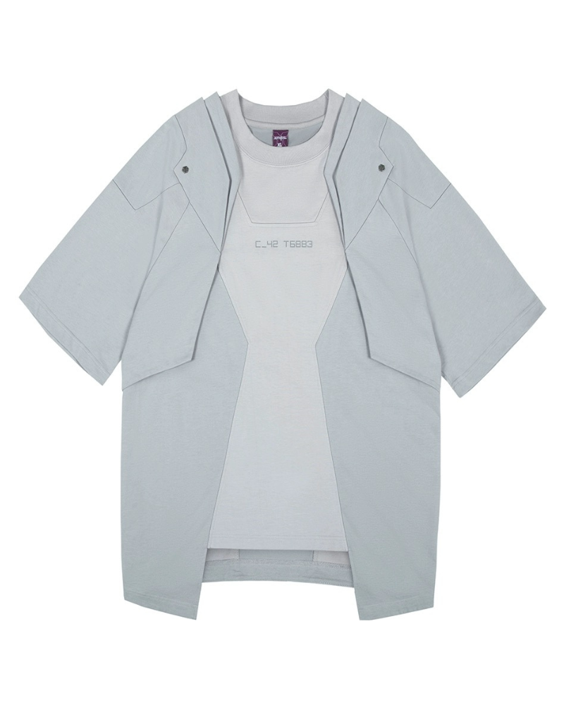 T-Shirt Mecha Cyberpunk -  vêtements de style cyberpunk - T-Shirt Mecha Cyberpunk au style futuriste