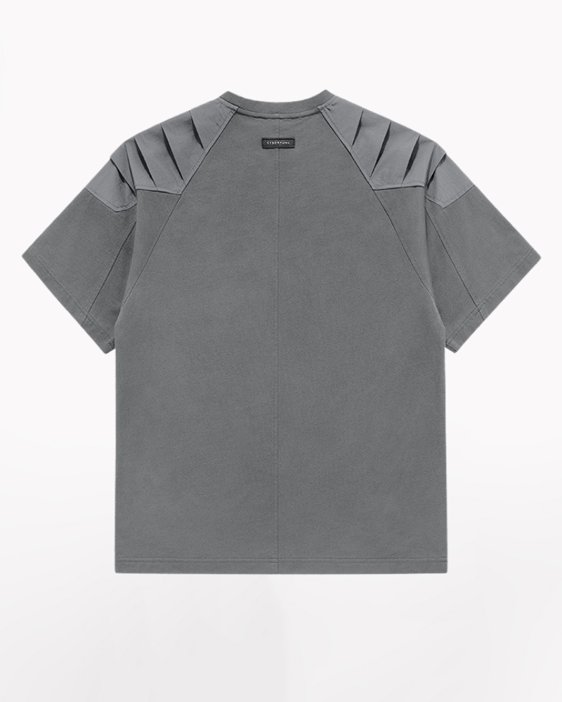 T-shirt Patchwork Urbain Adaptatif -  mode urbain - T-shirt Patchwork Urbain Techwear Confortable