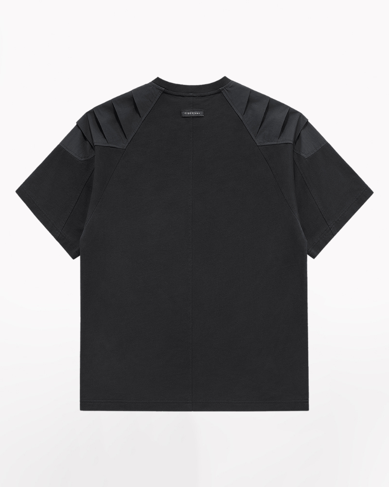 T-shirt Patchwork Urbain Adaptatif -  patchwork - T-shirt Patchwork Urbain Techwear Confortable