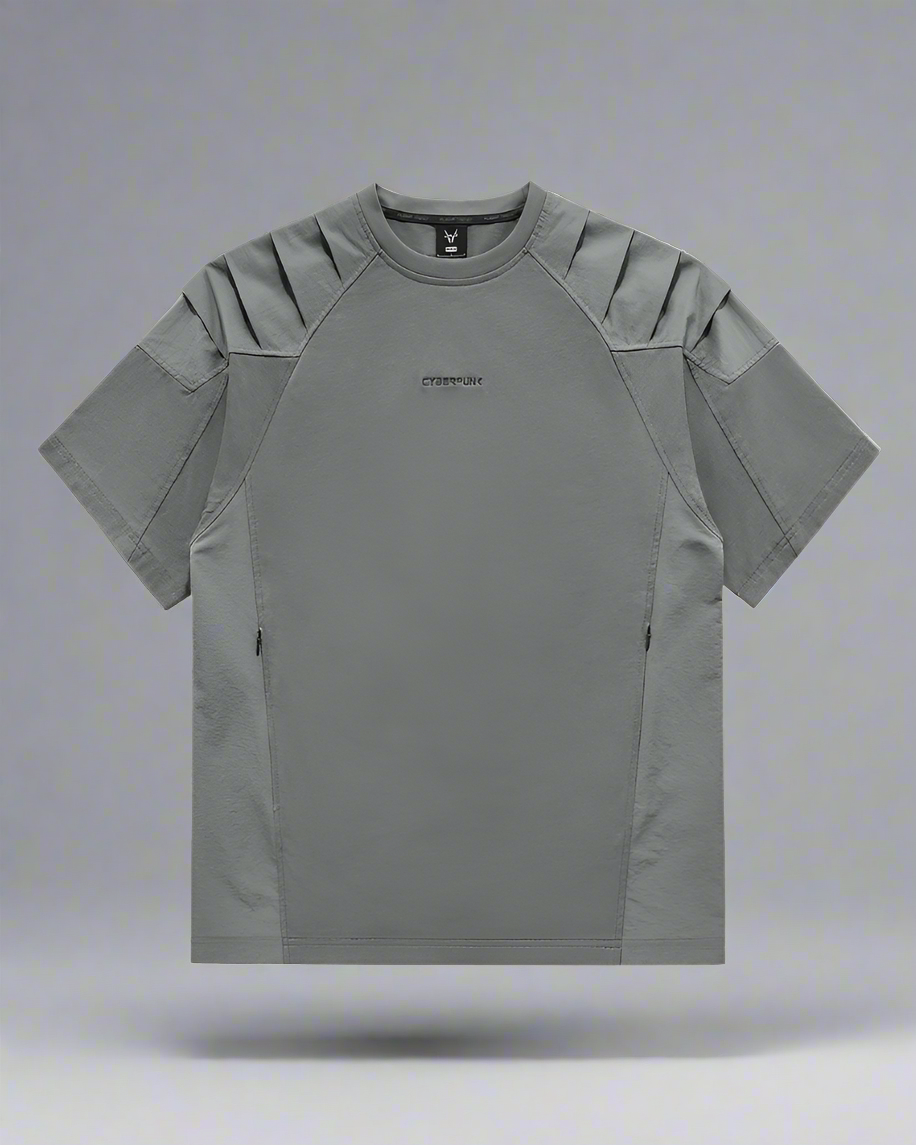 T-shirt Patchwork Urbain Adaptatif - t-shirt - T-shirt Patchwork Urbain Techwear Confortable