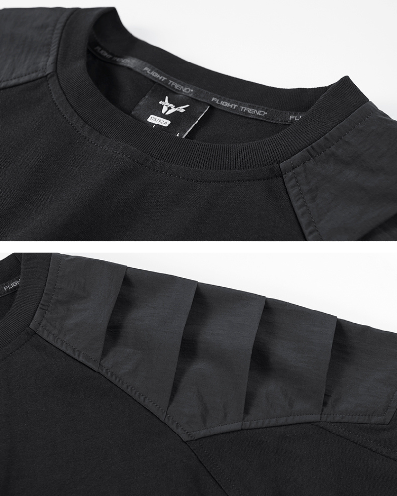 T-shirt Patchwork Urbain Adaptatif -  urbain - T-shirt Patchwork Urbain Techwear Confortable