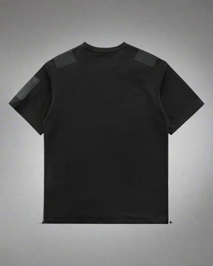 T-shirt Poche Adaptatif pour Tous - t-shirt cyberpunk - T-shirt Poche Adaptatif Noir au Style Techwear