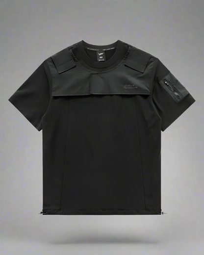 T-shirt Poche Adaptatif pour Tous - t-shirt - T-shirt Poche Adaptatif Noir au Style Techwear