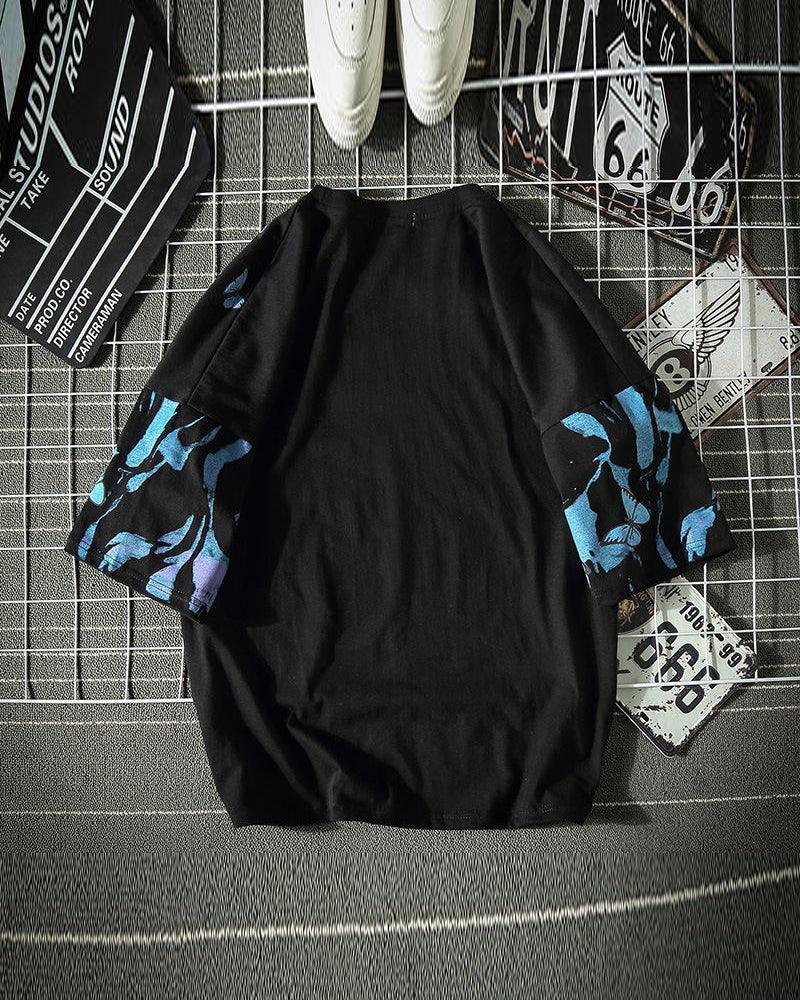 T-shirt Street Style Papillon Audacieux -  papillon - T-shirt Audacieux Papillon pour un Style Street