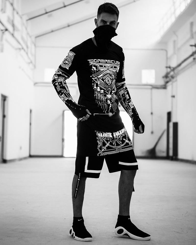 T-Shirt Tech Futuriste Cyberpunk -  techwear - T-Shirt Cyberpunk au Design Futuriste et Confort Optimal