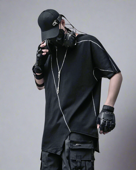 T-shirt Tech Géométrie Futuriste - design futuriste - T-shirt Tech en Géométrie Futuriste pour un Style Unique