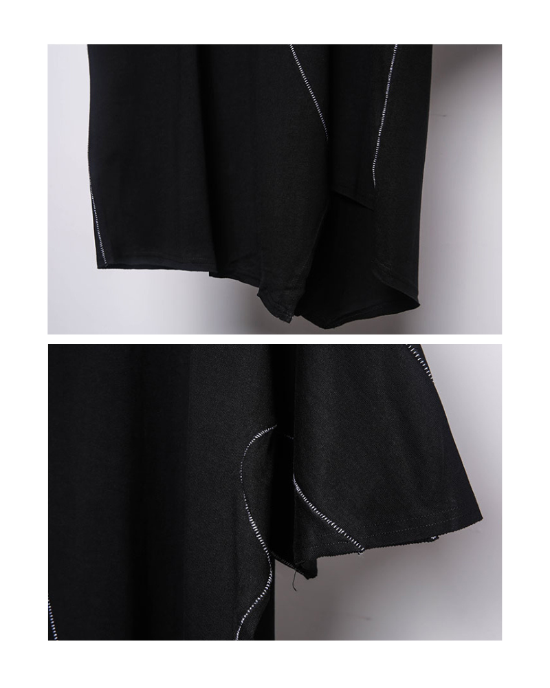 T-shirt Tech Géométrie Futuriste -  vêtements cyberpunk - T-shirt Tech en Géométrie Futuriste pour un Style Unique