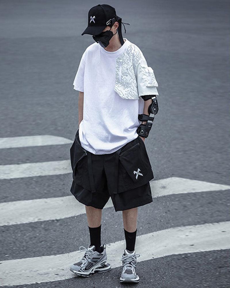 T-shirt Tech Réfléchissant Visionnaire -  vêtements urbains - T-shirt Tech Réfléchissant pour un Style Urbain Moderne