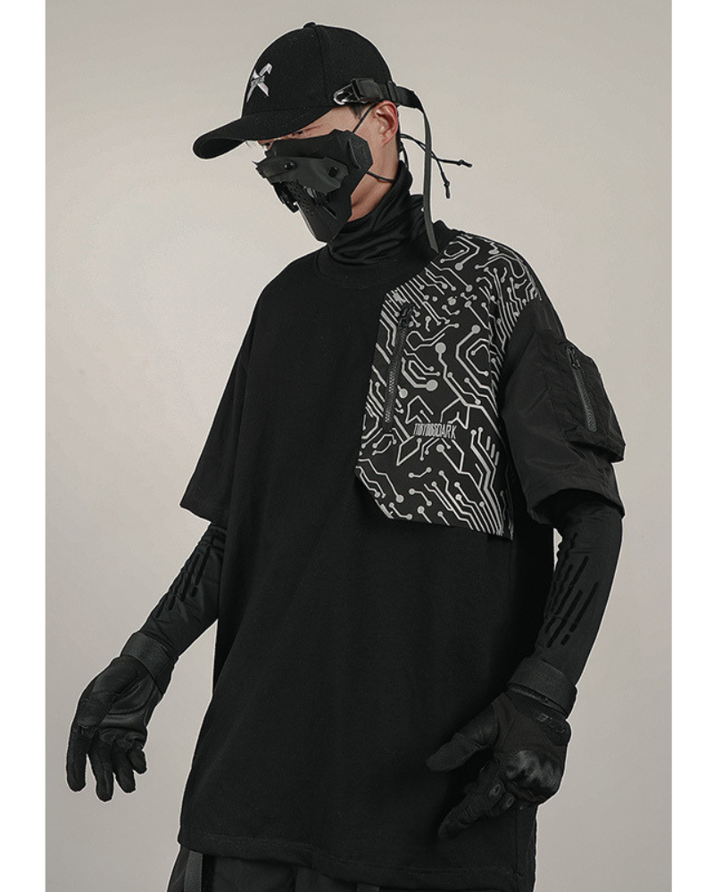 T-shirt Tech Réfléchissant Visionnaire -  réfléchissant - T-shirt Tech Réfléchissant pour un Style Urbain Moderne