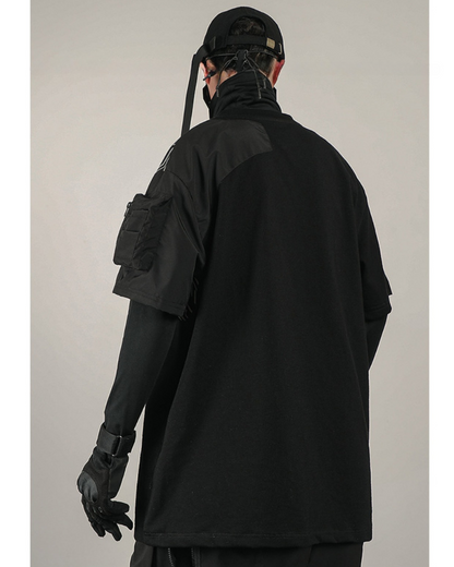 T-shirt Tech Réfléchissant Visionnaire -  style cyberpunk - T-shirt Tech Réfléchissant pour un Style Urbain Moderne