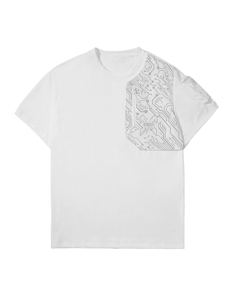 T-shirt Tech Réfléchissant Visionnaire -  réfléchissant - T-shirt Tech Réfléchissant pour un Style Urbain Moderne