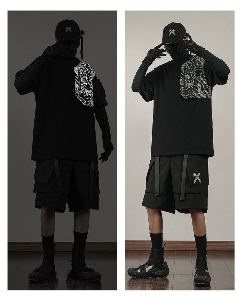 T-shirt Tech Réfléchissant Visionnaire -  urbain - T-shirt Tech Réfléchissant pour un Style Urbain Moderne