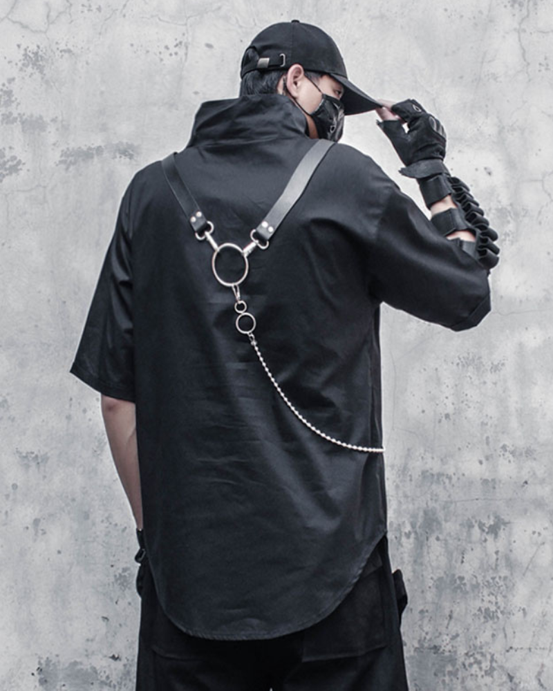 T-shirt Techwear Chaîné Urbain -  humidité - T-shirt Techwear Chaîné Urbain Confort et Style