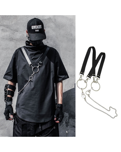 T-shirt Techwear Chaîné Urbain -  techwear - T-shirt Techwear Chaîné Urbain Confort et Style