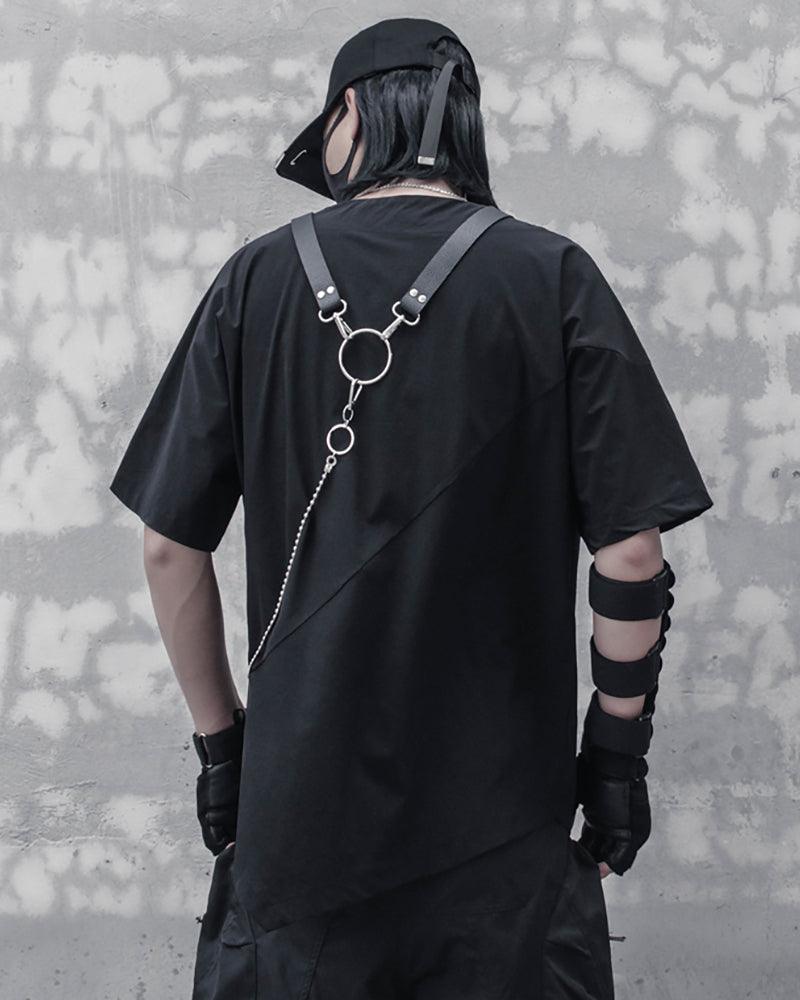 T-shirt Techwear Japonais Urbain -  mode confortable - T-shirt Techwear Japonais pour un Style Urbain