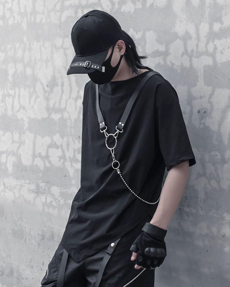 T-shirt Techwear Japonais Urbain -  mode tendance - T-shirt Techwear Japonais pour un Style Urbain