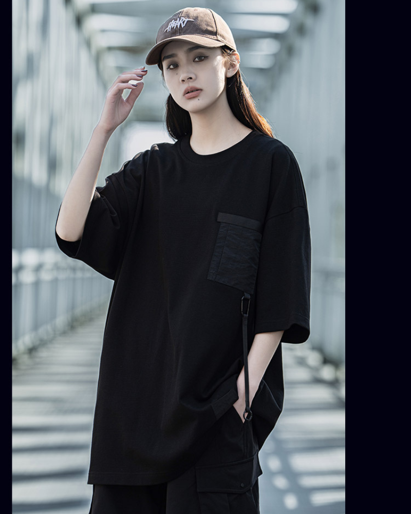 T-shirt Urbain Duo Stylé -  polyester - T-shirt Urbain Duo Stylé pour un look décontracté