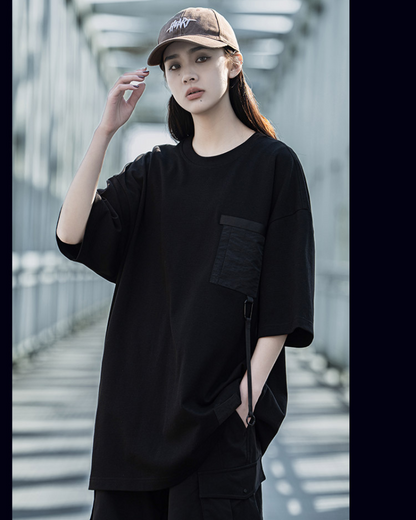 T-shirt Urbain Duo Stylé -  polyester - T-shirt Urbain Duo Stylé pour un look décontracté
