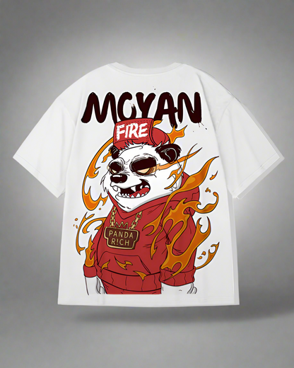 T-shirt Vibes Panda Détendu -  style décontracté - T-shirt Vibes Panda Détendu pour un Look Streetwear